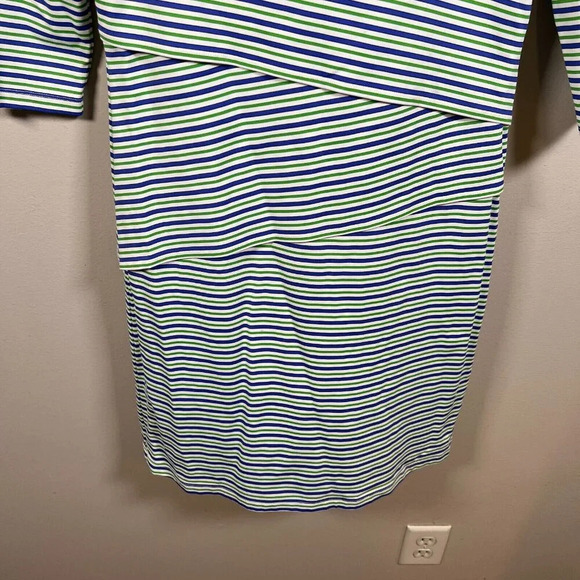 J. McLaughlin Nicola Tiered Dress Size Small Catalina Cloth Stretch Travel Work - Picture 6 of 9